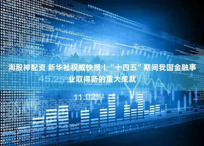 淘股神配资 新华社权威快报丨“十四五”期间我国金融事业取得新的重大成就