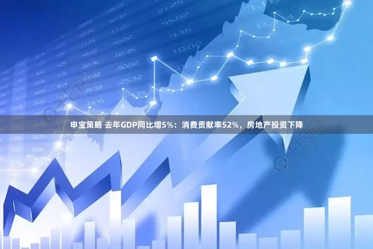 申宝策略 去年GDP同比增5%：消费贡献率52%，房地产投资下降